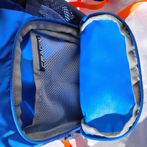 High Sierra Cragin Navy Bright Orange Backpack Lots Pockets Ultra Lightweight - Picture 5 of 9